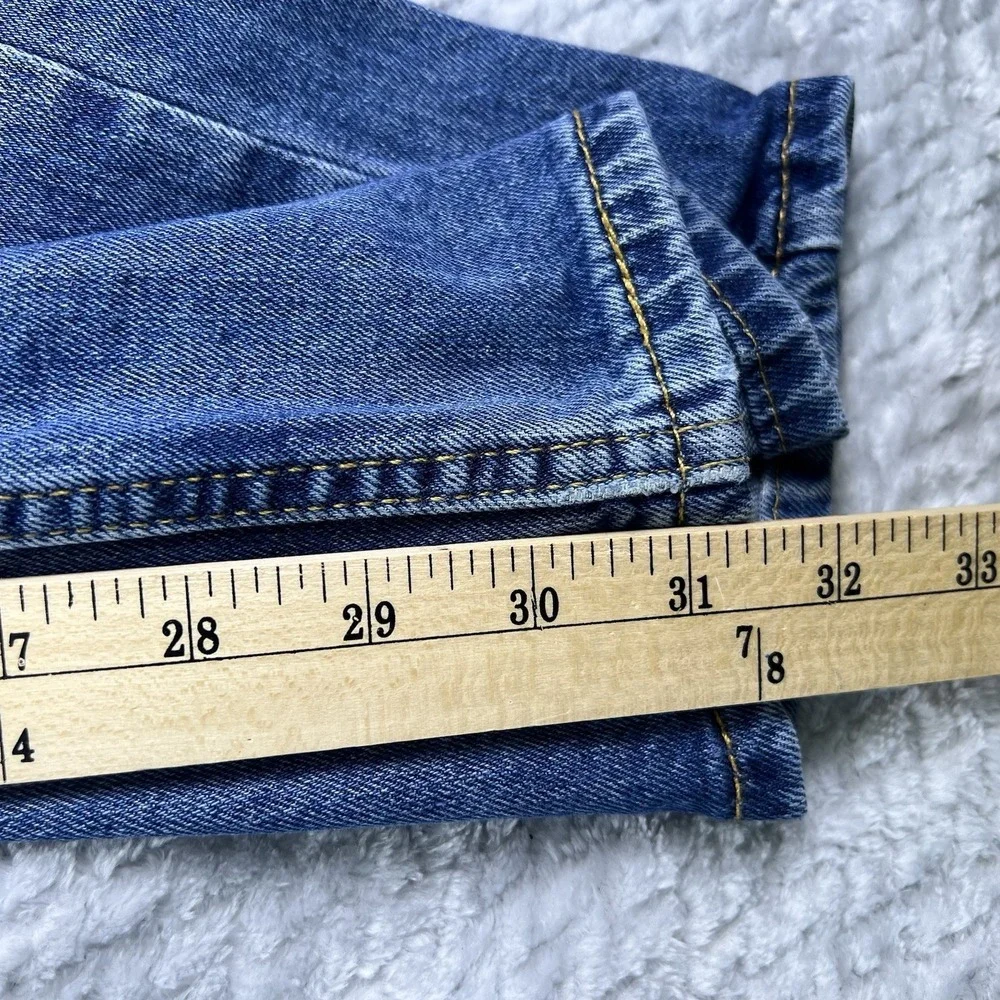 Levi's 505 Regular Fit Jeans Mens 40x32 Blue Medium Wash Straight Leg Denim